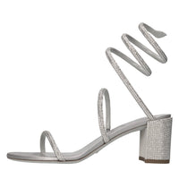 Sandali Cleo in camoscio,raso e strass 