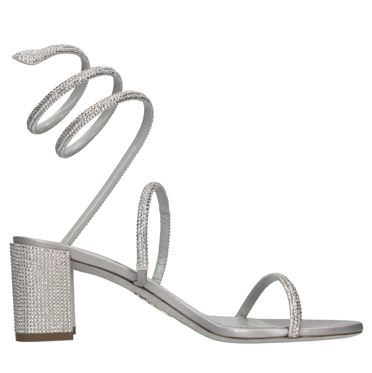 Sandali Cleo in camoscio,raso e strass 