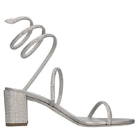 Sandali Cleo in camoscio,raso e strass 