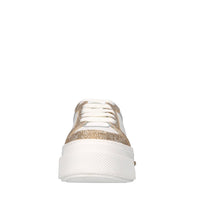 Sneakers in pelle e strass 