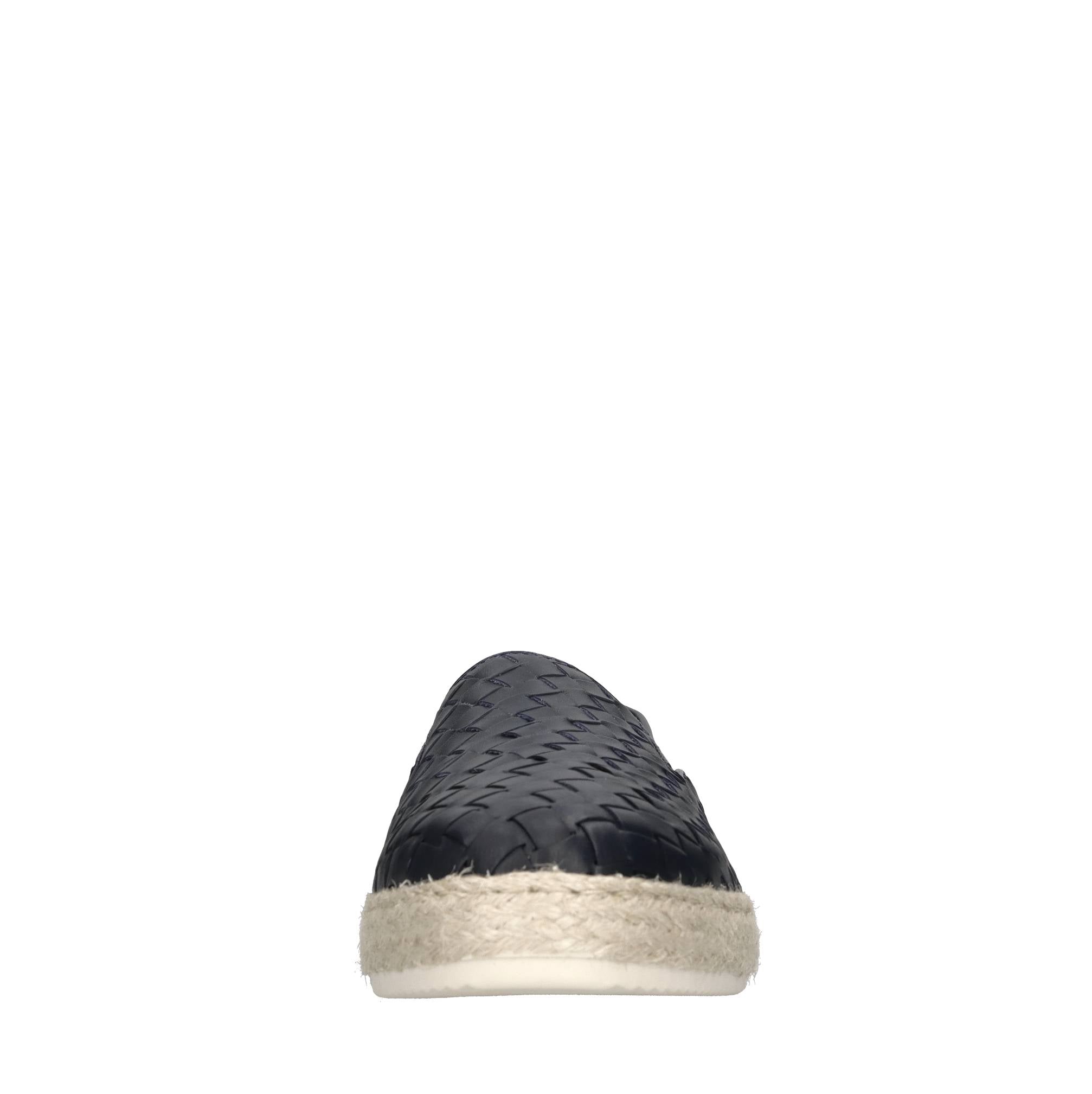 Mocassini espadrillas in pelle e rafia 