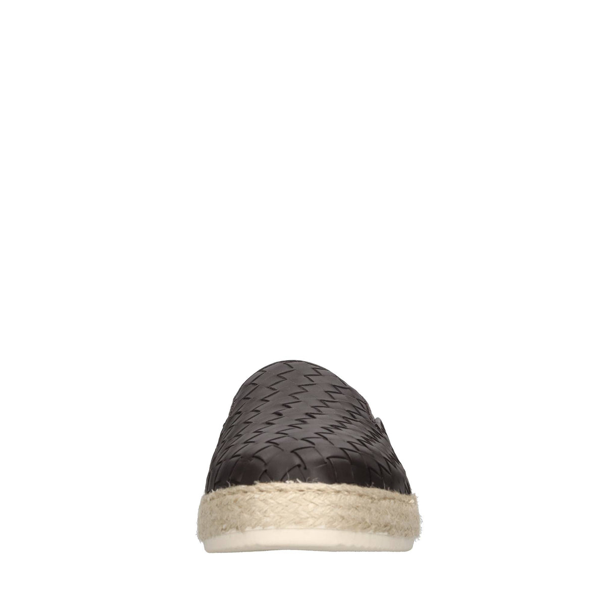 Mocassini espadrillas in pelle e rafia 
