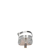 Décolleté slingback in pelle 