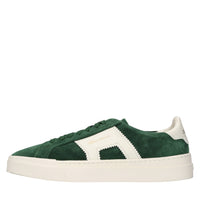 Sneakers in camoscio e pelle 