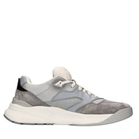 Sneakers in pelle,camoscio e tessuto 