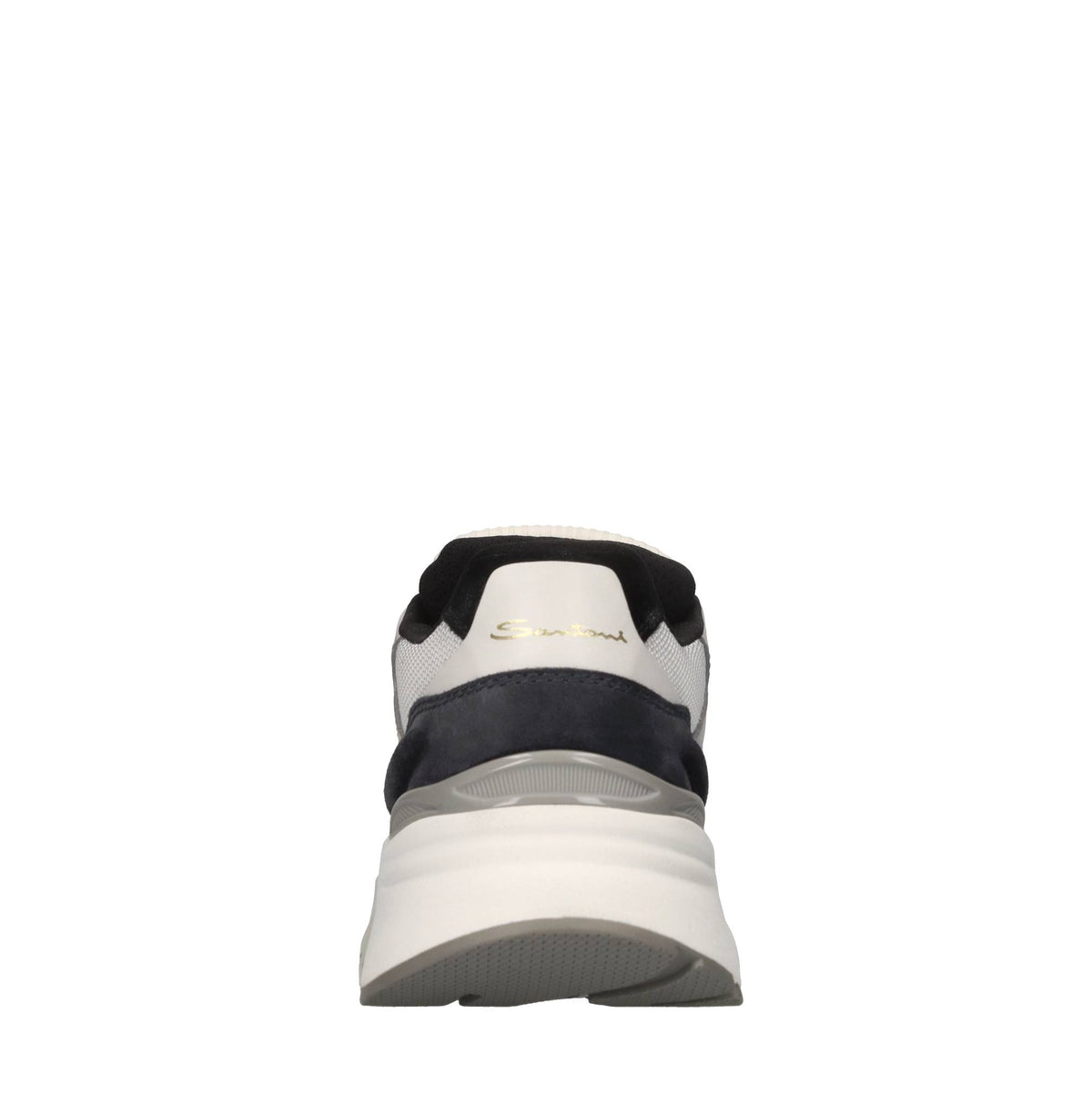 Sneakers in pelle camoscio e tessuto 
