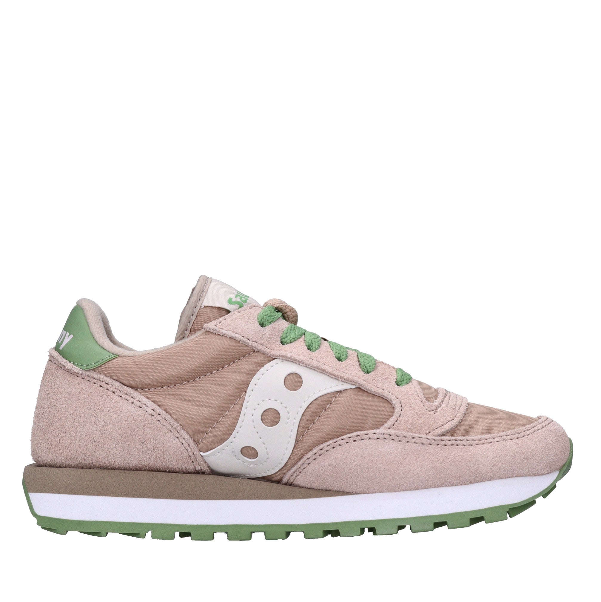 Sneakers in camoscio e tessuto 