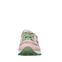 Sneakers in camoscio e tessuto 
