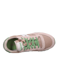 Sneakers in camoscio e tessuto 