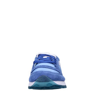 Sneakers in camoscio e tessuto 