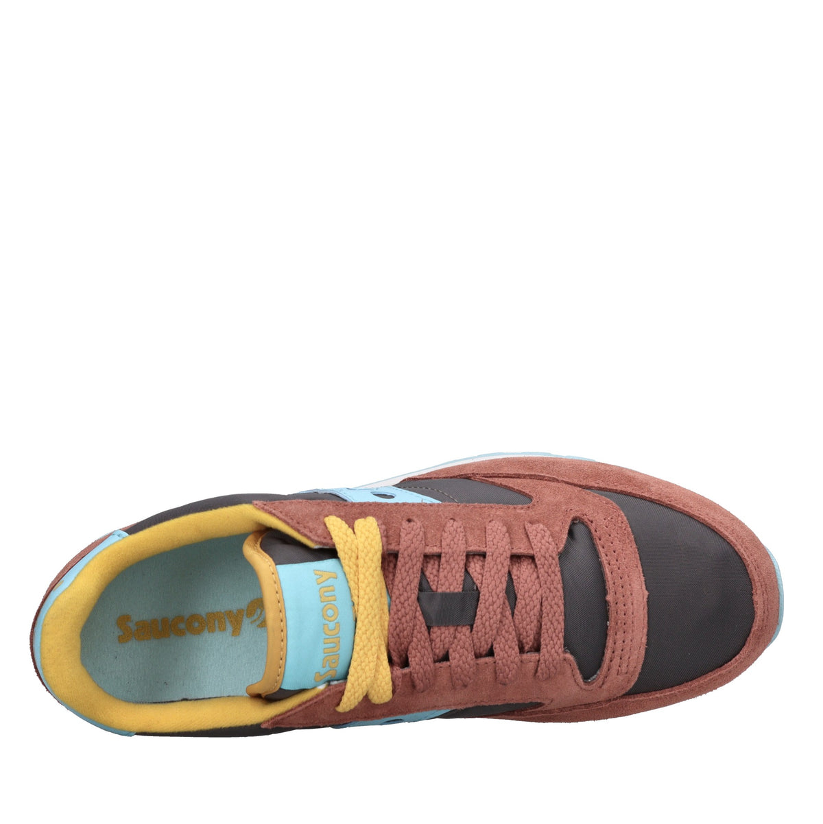 Sneakers in camoscio e tessuto 