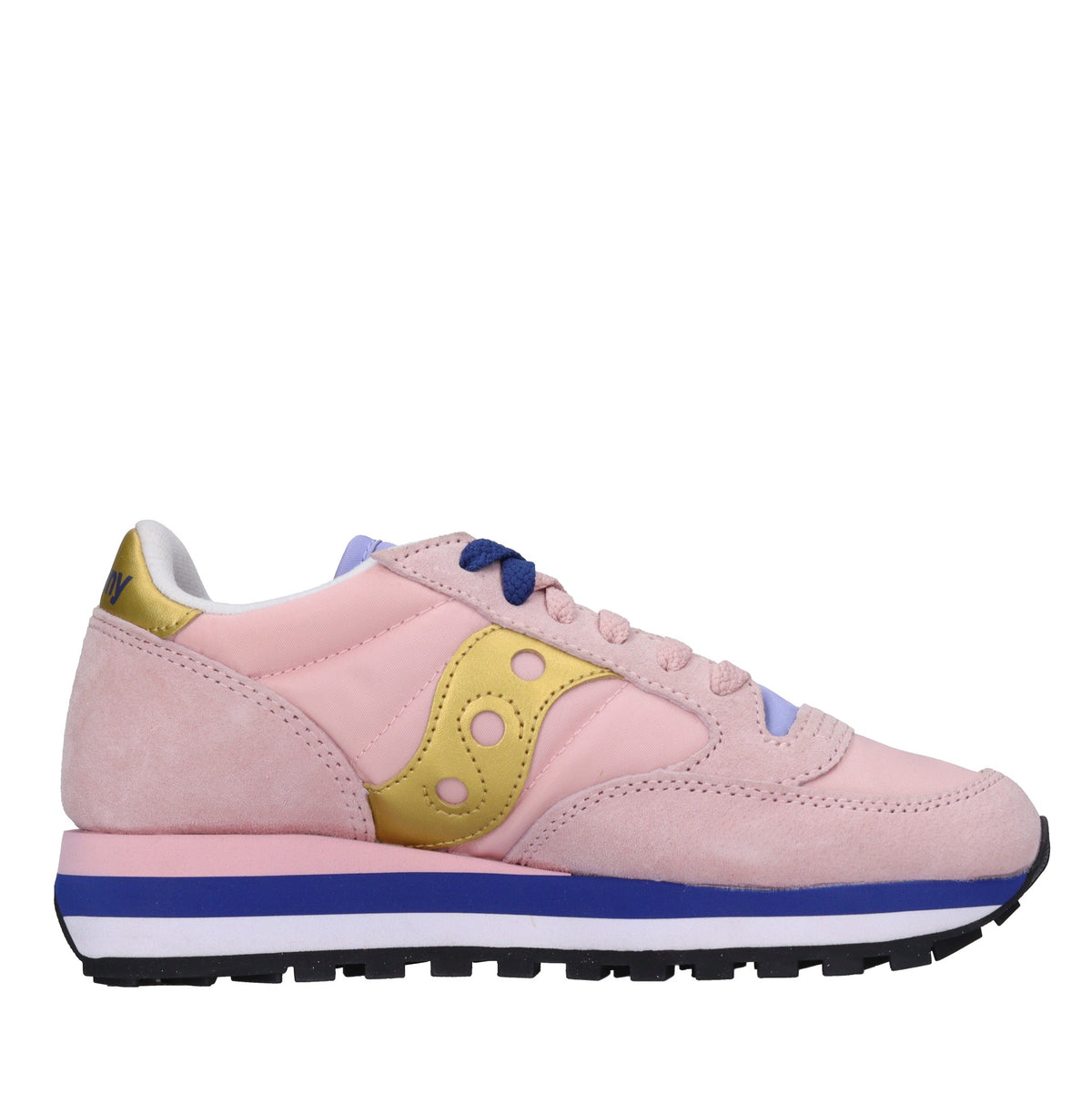 Sneakers in camoscio e tessuto 