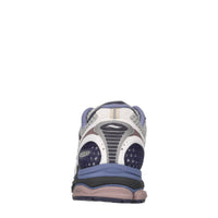 Sneakers in pelle e tessuto 