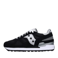 Sneakers in camoscio e tessuto 