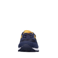 Sneakers in camoscio e tessuto 