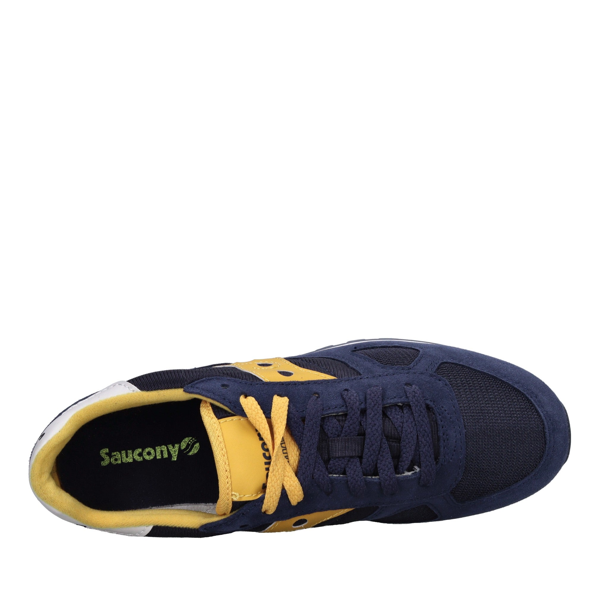 Sneakers in camoscio e tessuto 
