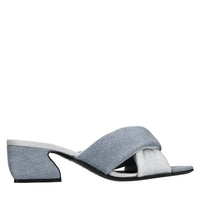 Mules in denim 