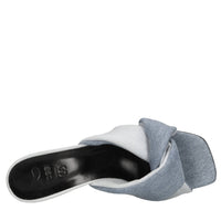 Mules in denim 