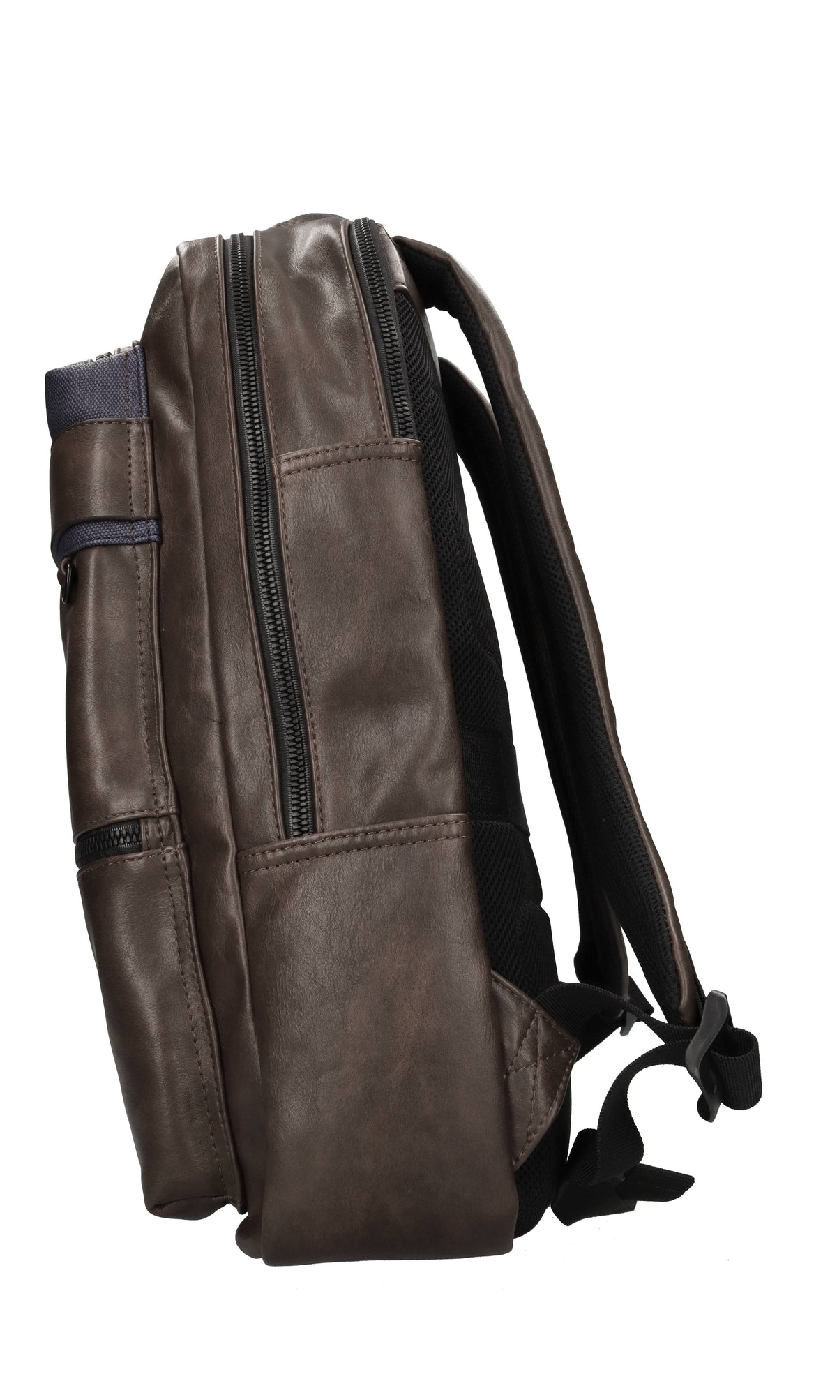 Zaino in ecopelle e tessuto 