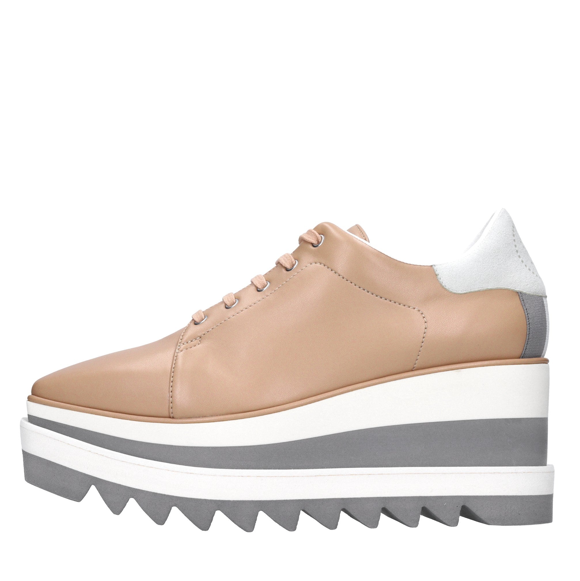 Sneakers in ecopelle e tessuto 