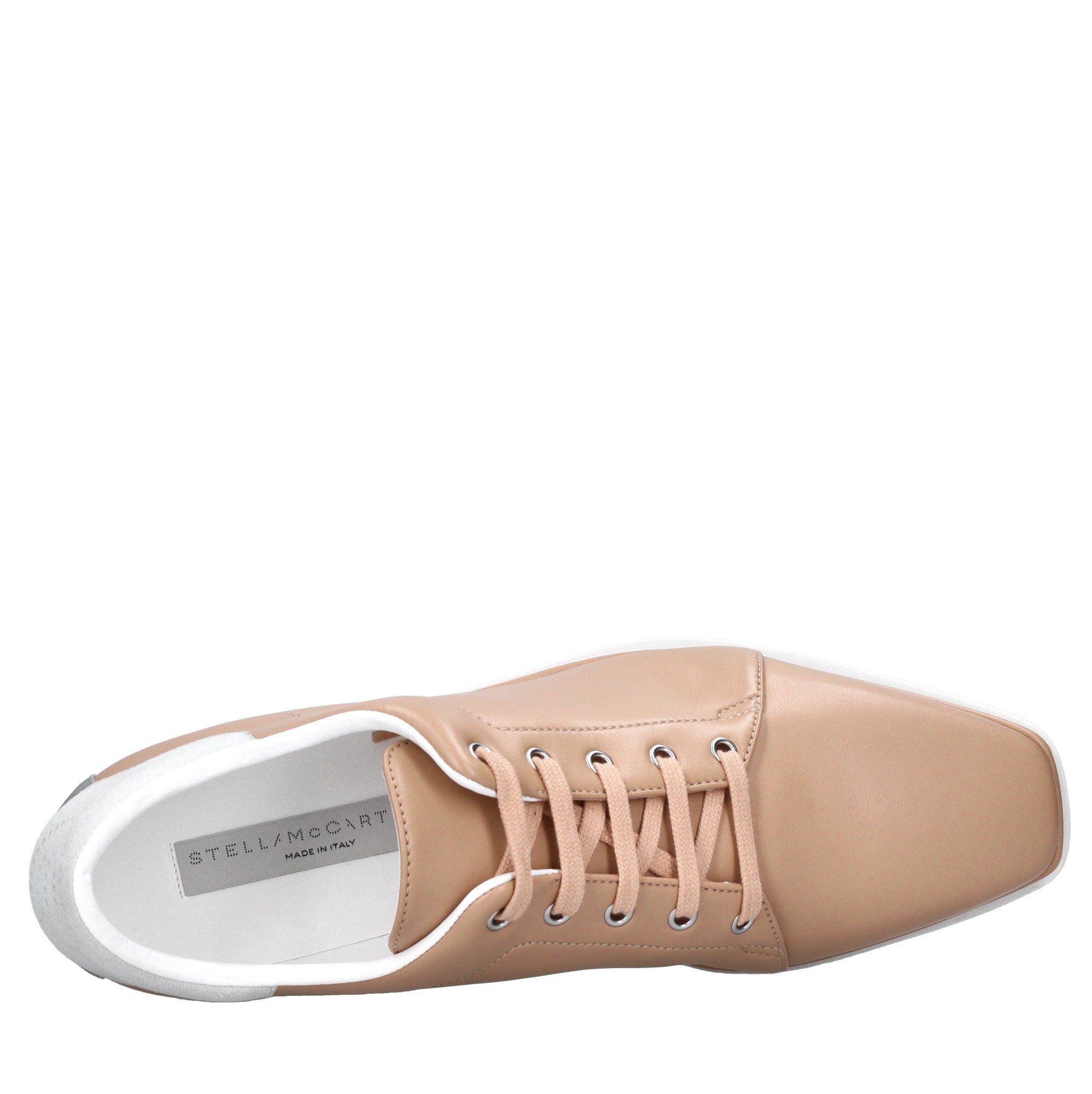 Sneakers in ecopelle e tessuto 
