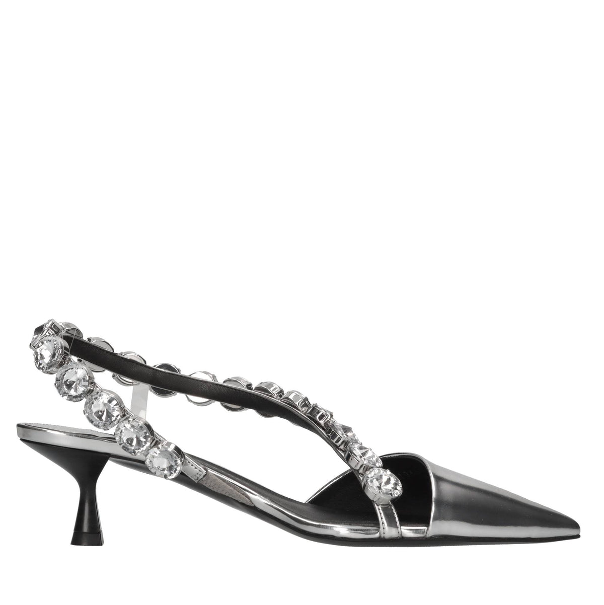 Décolleté slingback Stella Iconic in ecopelle e applicazioni 