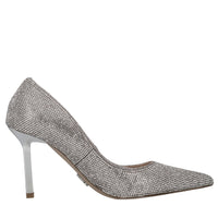 Décolleté in ecopelle e strass 