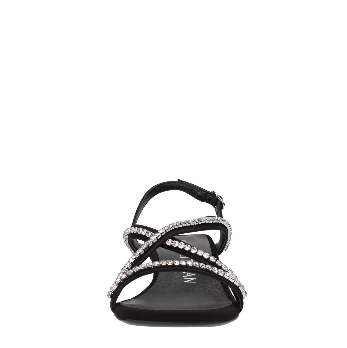 Sandali in camoscio e strass 