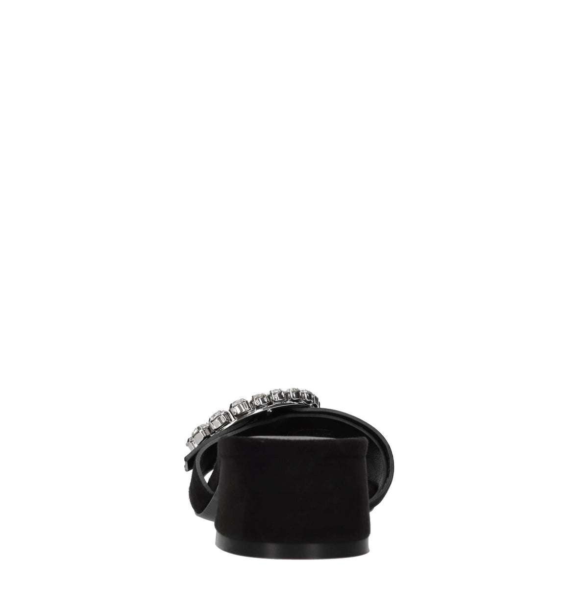 Mules in camoscio e strass 