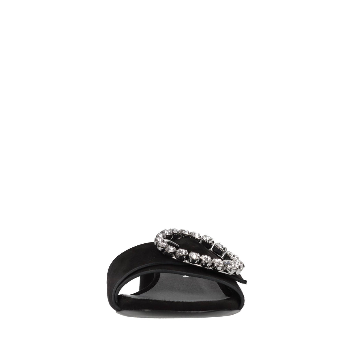 Mules in camoscio e strass 