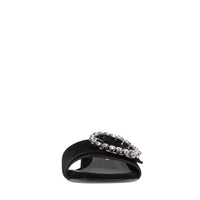 Mules in camoscio e strass 