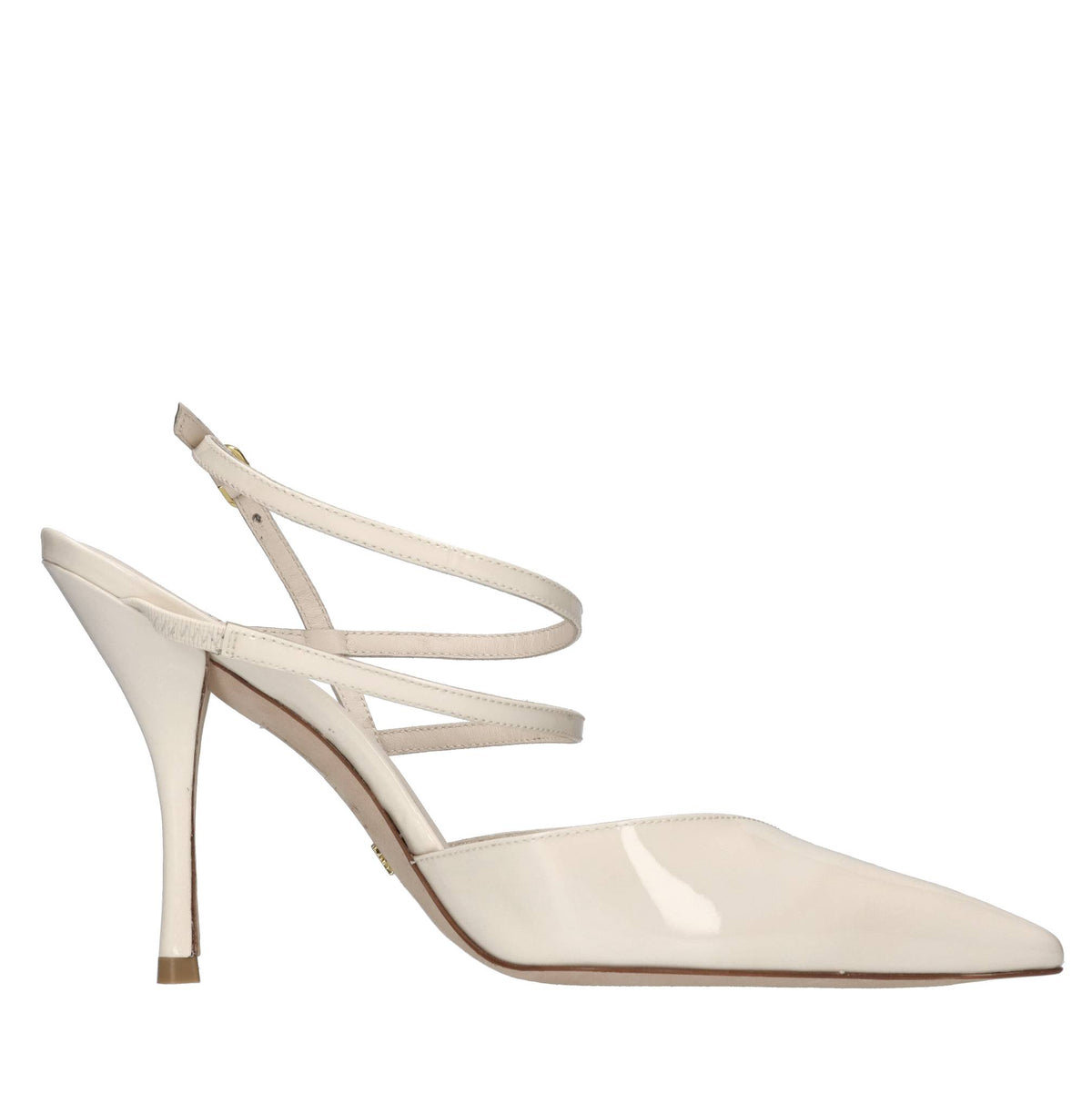 Décolleté slingback in vernice 