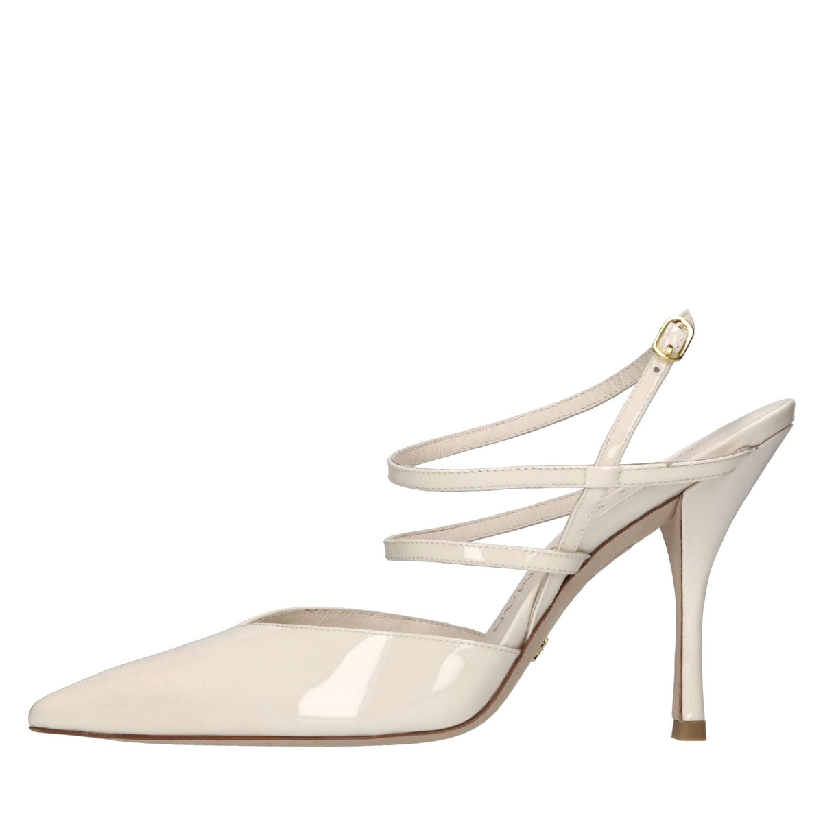 Décolleté slingback in vernice 