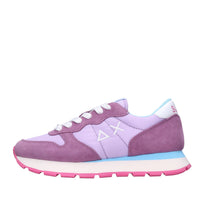 Sneakers in camoscio e tessuto 