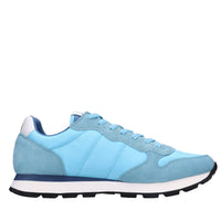 Sneakers in camoscio e tessuto 