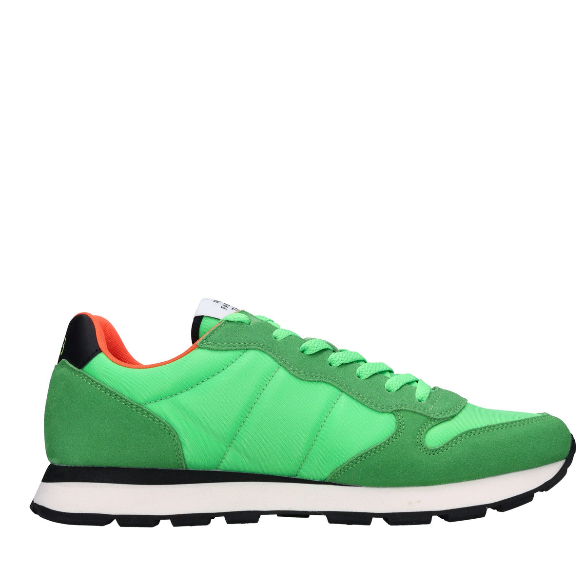 Sneakers in camoscio e tessuto 