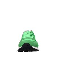 Sneakers in camoscio e tessuto 