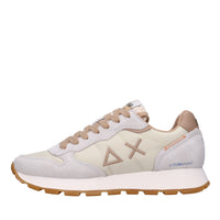 Sneakers in camoscio e tessuto 