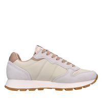 Sneakers in camoscio e tessuto 