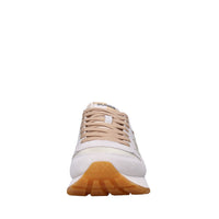 Sneakers in camoscio e tessuto 