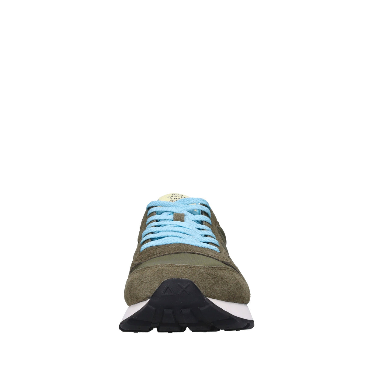 Sneakers in camoscio e tessuto 