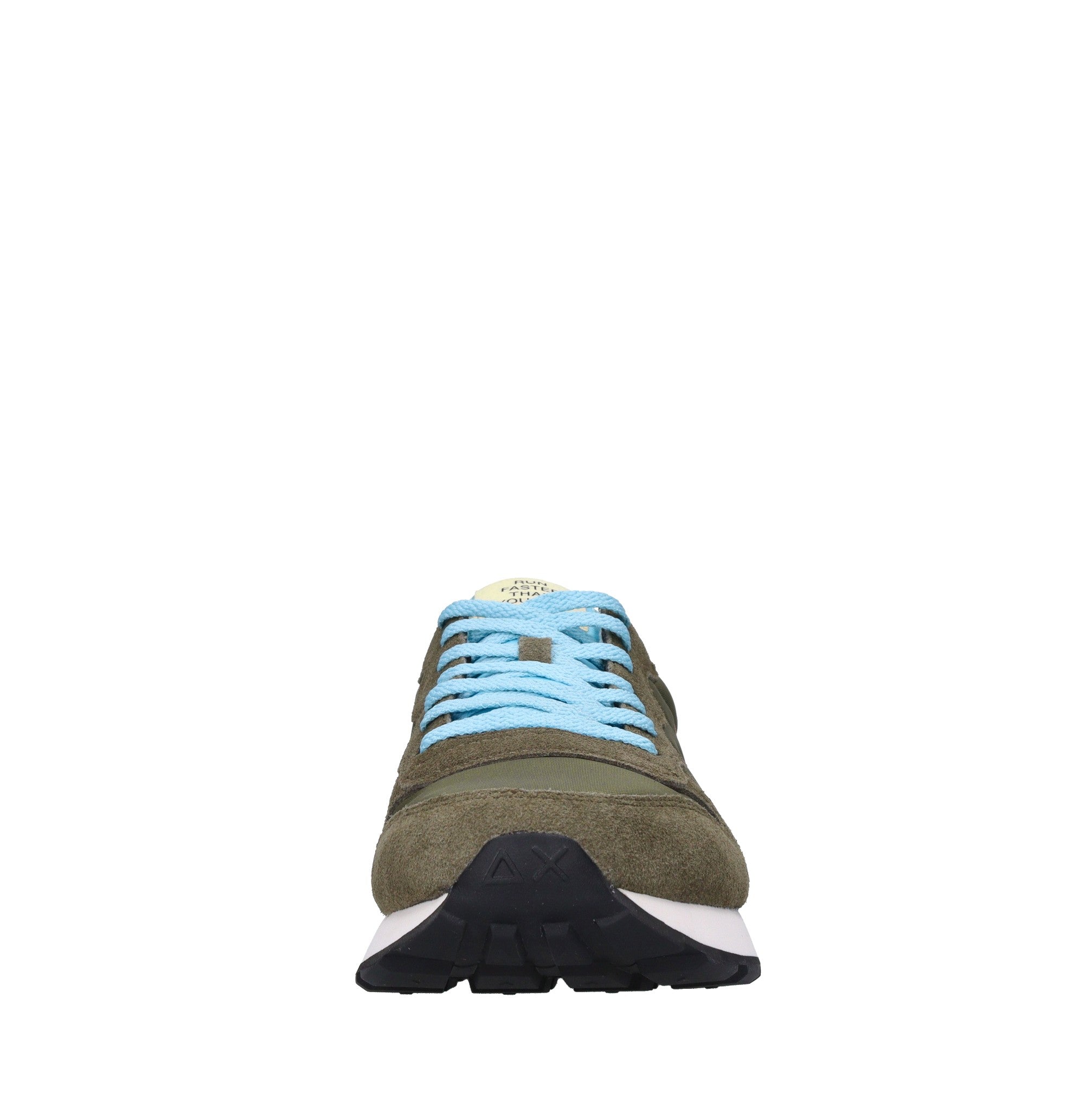 Sneakers in camoscio e tessuto 