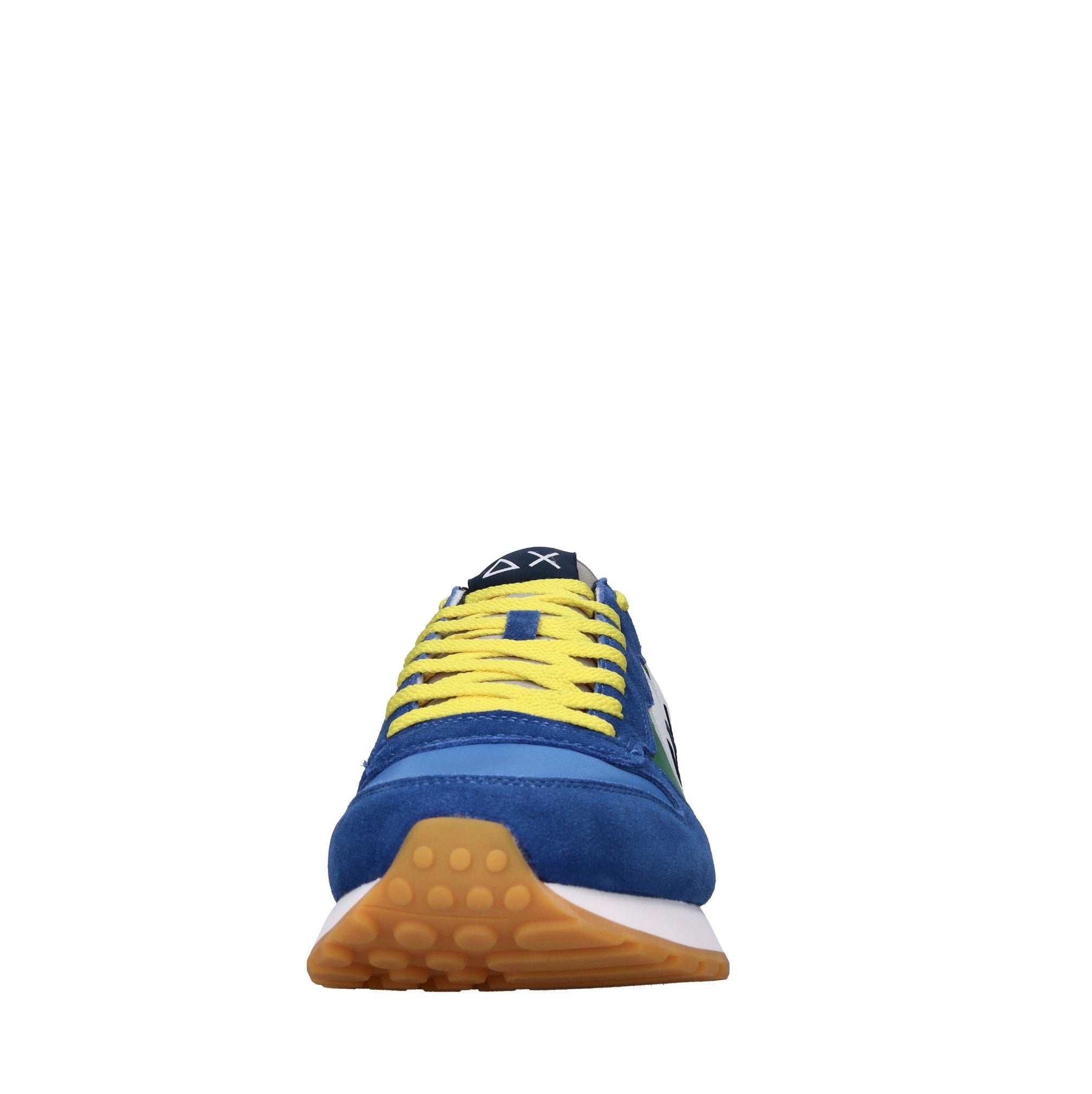 Sneakers in camoscio e tessuto 