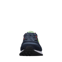 Sneakers in camoscio e tessuto 