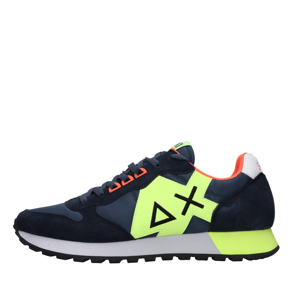 Sneakers in camoscio e tessuto 