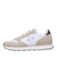 Sneakers in camoscio e tessuto 