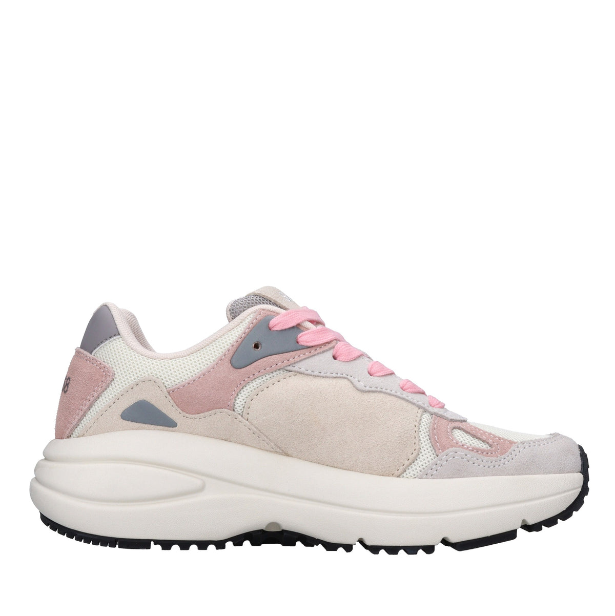 Sneakers in camoscio e tessuto 
