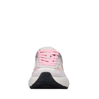 Sneakers in camoscio e tessuto 
