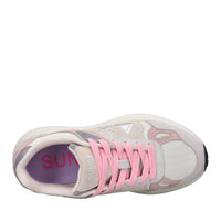 Sneakers in camoscio e tessuto 