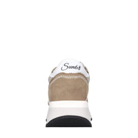 Sneakers in camoscio e tessuto 